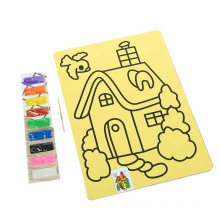Oversize (20.5x27.5cm) Colorful children sand painting card Sand painting
